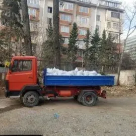 სამშენებლო მასალების მოტნა და ნარჩენების გატანა