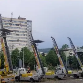 სამშენებლო მასალების მოტნა და ნარჩენების გატანა